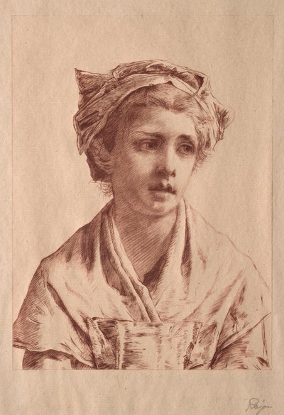 Ung dame av Paul Rajon