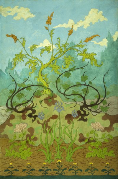 gullris og iris; Gule og lilla iris, 1899 av Paul Elie Ranson