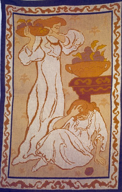 Women in White Tapestry av Paul Ranson (1864-1909) Paris fra det 20. århundre, kommunalt museum for moderne kunst av Paul Elie Ranson