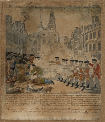Den blodige massakren av Paul Revere