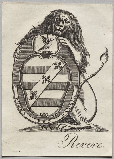 Bokskilt: Våpenskjold av Paul Revere II
