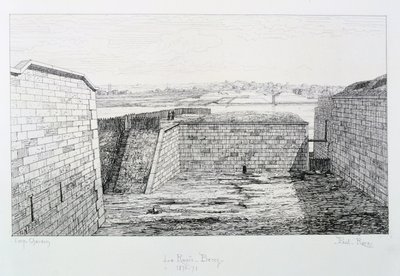 La Rapee-Bercy, beleiringen av Paris, 1870-1871. av Paul Roux