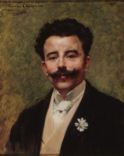 Portrett av Felicien Champsaur 1859-1934, 1901. av Paul Saïn