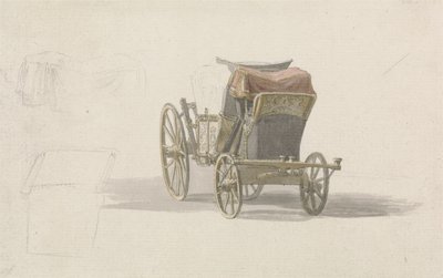 A Coach with Royal Coat of Arms, ca. 1764 (blyant og m/c på papir) av Paul Sandby