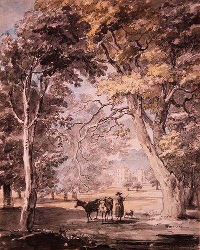 En melkepike i Windsor Great Park ca. 1765-70 av Paul Sandby