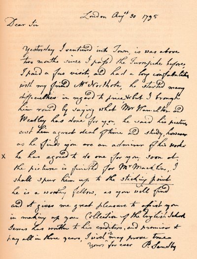 Et brev fra Paul Sandby, 1795 1904 av Paul Sandby
