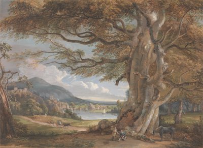 Bridgnorth (kroppsfarge, akvarell, kritt og grafitt på papir) av Paul Sandby