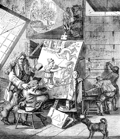 Burlesk på burlesk, 1753. av Paul Sandby