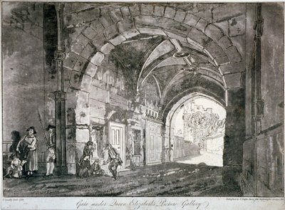 Port under dronning Elizabeths bildegalleri, Windsor Castle, Berkshire, 1812 av Paul Sandby