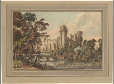 Utsikt over Warwick Castle av Paul Sandby