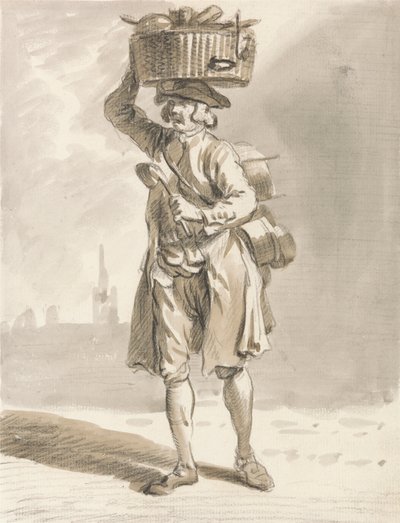 London Cries: A Man with a Basket (Man Selling Pots and Pans) av Paul Sandby