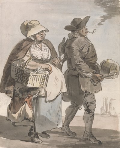 London roper: "Vil du ha noen skjeer ..." av Paul Sandby
