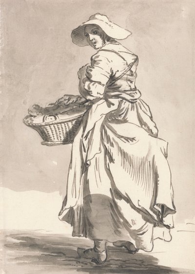 London Cries: Blomster av Paul Sandby