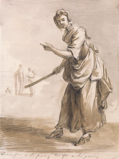 London Cries: Throws for a Ha'penny Have You a Ha'penny av Paul Sandby