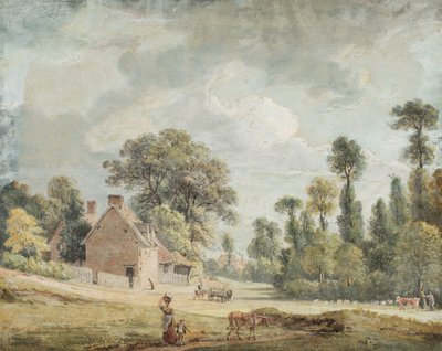 Ser nedover Egham Hill av Paul Sandby