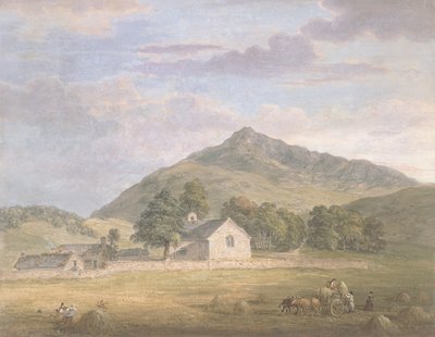 PD.2-1967 Høyproduksjon ved Dolwyddelan nedenfor Moel Siabod, Nord-Wales, ca. 1776-86 (wc und gouache over blyant på papir) av Paul Sandby