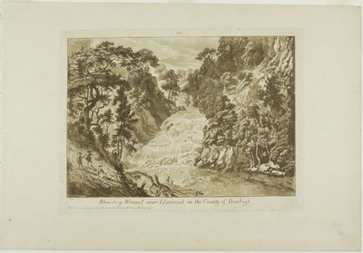 Rhaidr-y Wennel nær Llanrwst i landet Denbigh av Paul Sandby