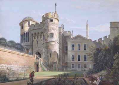 Norman Gate og viseguvernørens hus (gouache over grafitt på papir) av Paul Sandby