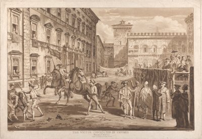 Victor dirigert i triumf av Paul Sandby