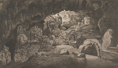 Utsikt i Levanten: Den hellige hulen til Archidamus av Paul Sandby