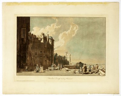 Windsor terrasse ser vestover av Paul Sandby