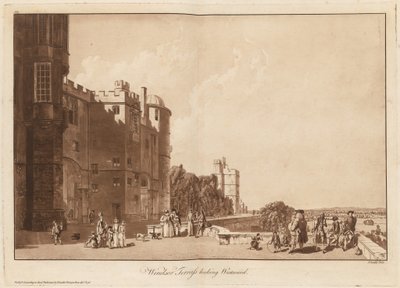Windsor Terrasse ser vestover av Paul Sandby