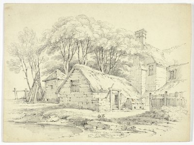 Gårdsbygninger av Paul Sandby Munn