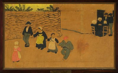 Bretonisches Paneel mit Kindern av Paul Sérusier