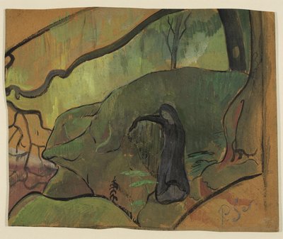 Jordens søvn (bretonsk kvinne i skogen) av Paul Sérusier