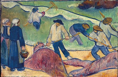 Lite landskap med tangfiskere av Paul Sérusier