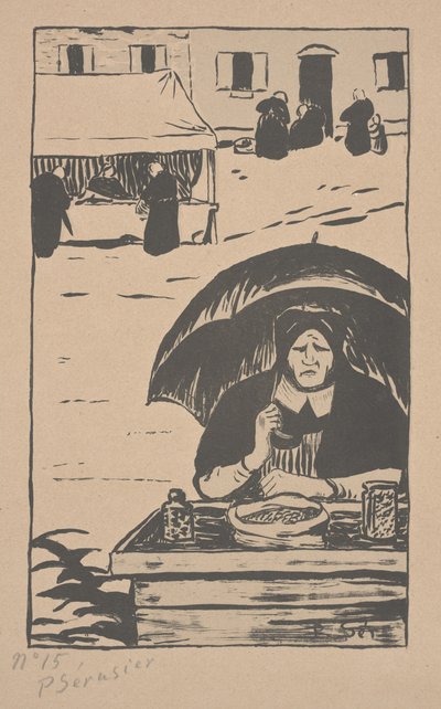 Godteriselgeren med en paraply av Paul Sérusier