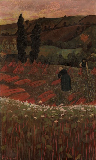 Innhøstingen av bokhvete av Paul Sérusier