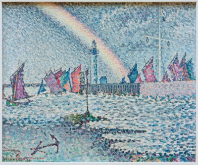 Inngang til havnen i Honfleur av Paul Signac