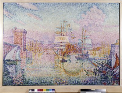 Inngang til havnen i Marseille. Maleri av Paul Signac (1895-1935) av Paul Signac
