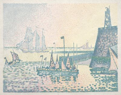 Kveld, Brygga på Vlissingen av Paul Signac