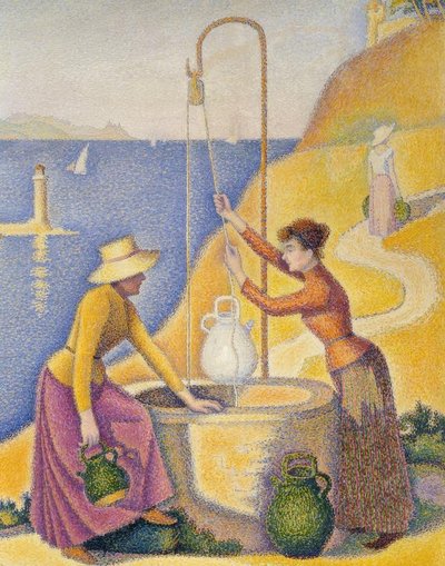 Kvinner ved brønnen (Opus 238) av Paul Signac