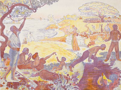 I harmoniens tid: Livsgleden - søndag ved havet av Paul Signac