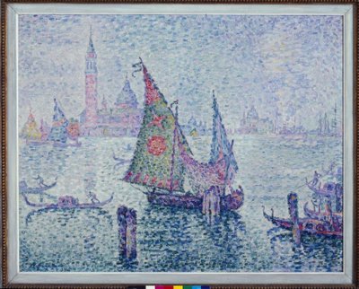 Det grønne seilet, Venezia av Paul Signac