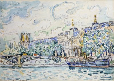 Louvre-palasset, 1910 av Paul Signac