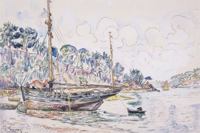 Lézardrieux: kysten av Paul Signac