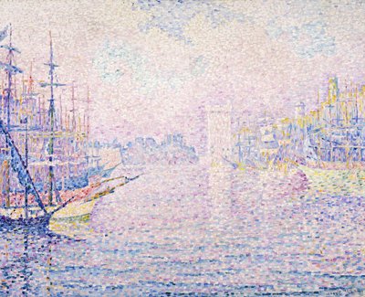 Marseille havn, Morning Mist, 1906 av Paul Signac