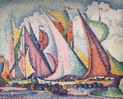 Middelhavsseilbåter, 1923 av Paul Signac