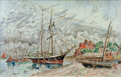 P. Signac / Marine a Loquivy av Paul Signac