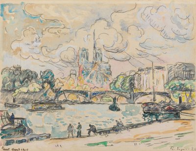 Quay of Austerlitz, 1910 av Paul Signac