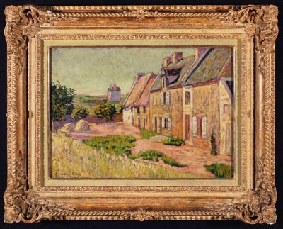 Saint-Briac, gårdsplassen i Hue City, 1885 av Paul Signac