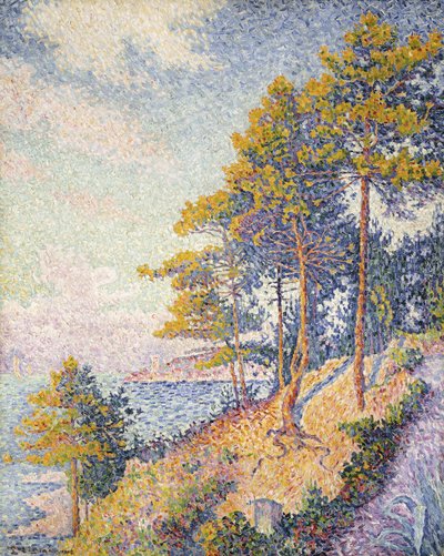 Saint Tropez, Kyststien, 1902 av Paul Signac