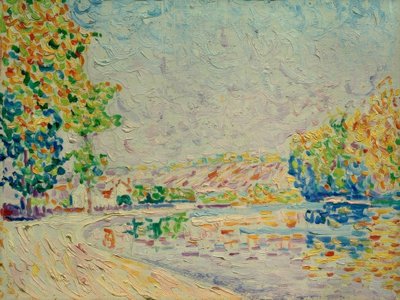Samois, studie nr. 8 av Paul Signac