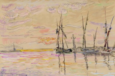 'St Tropez', 1918 av Paul Signac