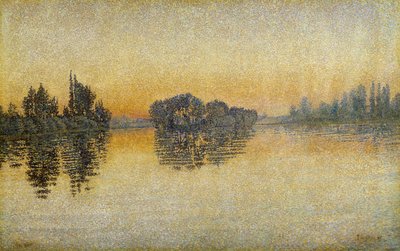 Solnedgang, Herblay av Paul Signac