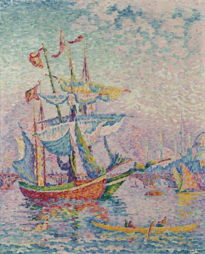 Det gylne horn. Broen, 1907 av Paul Signac